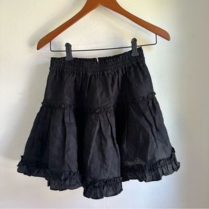 NWT Hill House Paz skirt Black